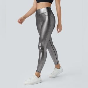 Halara SoftlyZero™ Faux Leather High Waisted Pocket Work Leggings